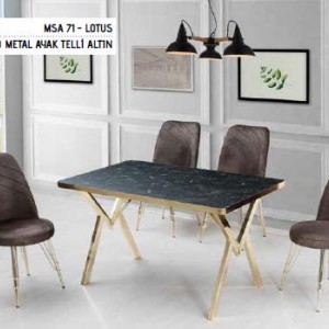 Столовый комплект 80X140  "1 стол+ 6 стула" мод.MSA 71   (Турция)
