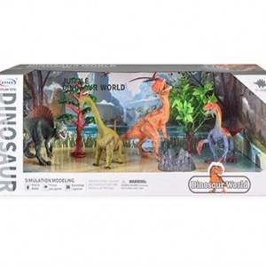Игрушка: набор динозавров 4шт мод HW23003117 (ВИ)